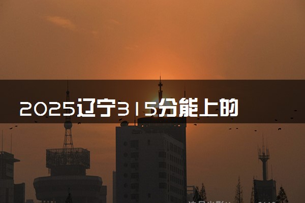 2025辽宁315分能上的大学有哪些 可以报考院校名单