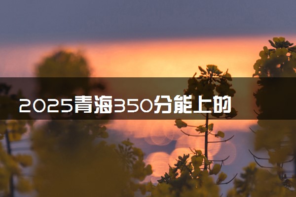 2025青海350分能上的大学有哪些 可以报考院校名单