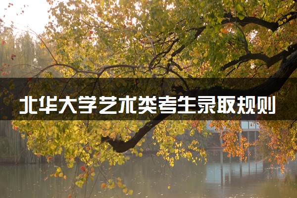 北华大学艺术类考生录取规则是怎样的 有哪些要求