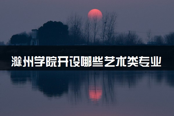 滁州学院开设哪些艺术类专业 什么专业前景好
