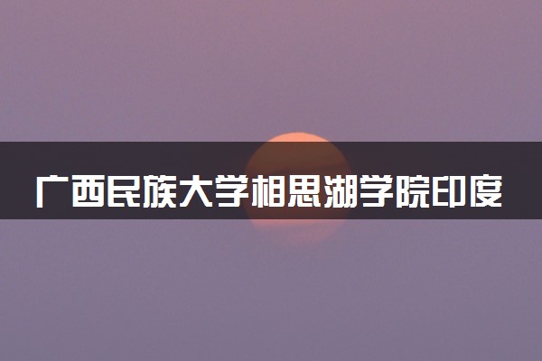 广西民族大学相思湖学院印度尼西亚语专业怎么样 录取分数线多少