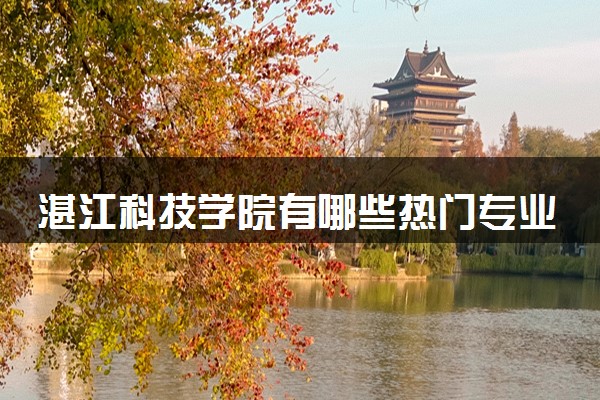 湛江科技学院有哪些热门专业 推荐的王牌专业