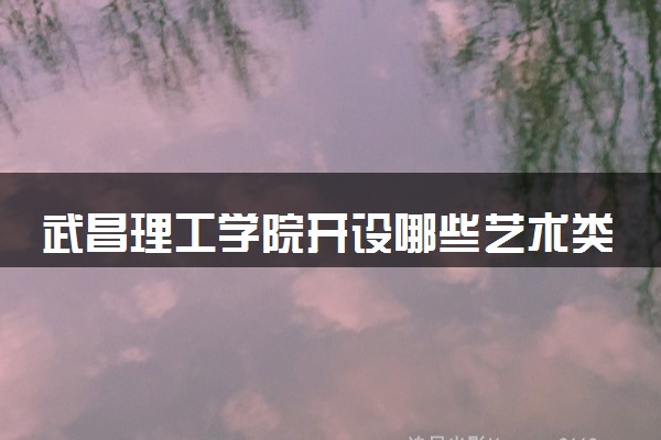 武昌理工学院开设哪些艺术类专业 什么专业前景好
