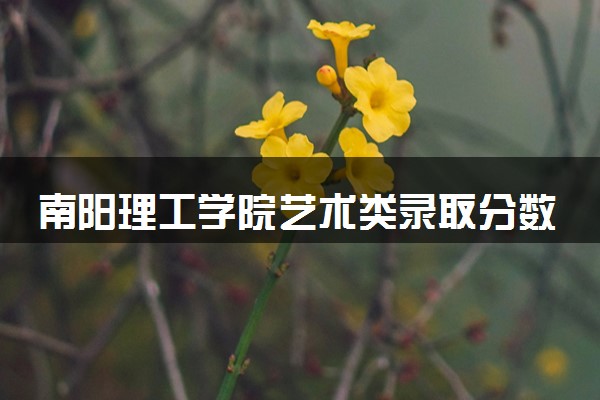 南阳理工学院艺术类录取分数线是多少 各省分数整理