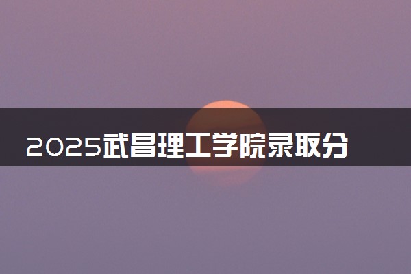 2025武昌理工学院录取分数线是多少 各省最低分数线汇总