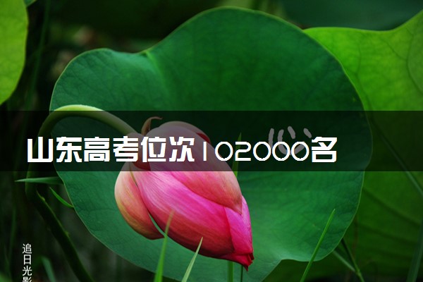 山东高考位次102000名左右报什么大学好（2025年参考）