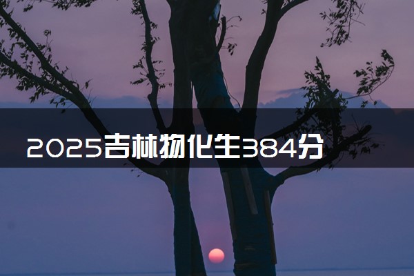 2025吉林物化生384分左右能上什么大学 可以报考的院校名单