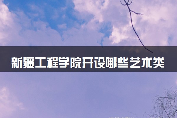 新疆工程学院开设哪些艺术类专业 什么专业前景好