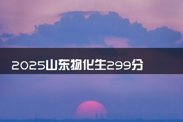 2025山东物化生299分左右能上什么大学 可以报考的院校名单