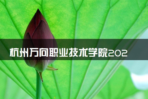 杭州万向职业技术学院2025录取分数线整理 最低多少分可以考上