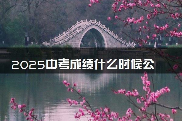 2025中考成绩什么时候公布 具体查询时间