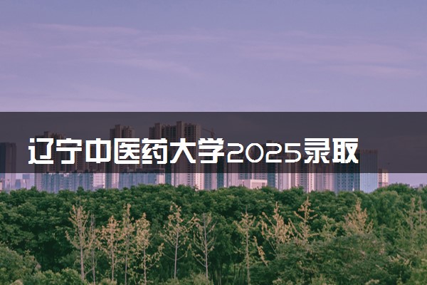 辽宁中医药大学2025录取分数线整理 最低多少分可以考上