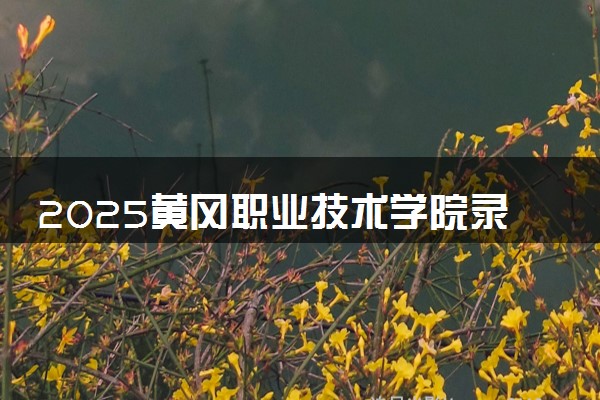 2025黄冈职业技术学院录取分数线是多少 各省最低分数线汇总