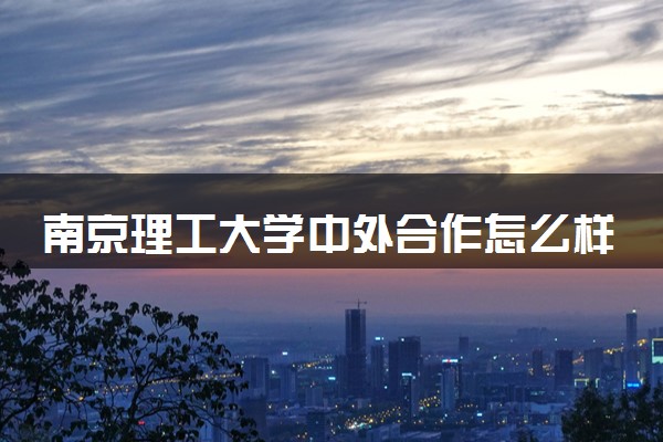 南京理工大学中外合作怎么样 学费要多少钱