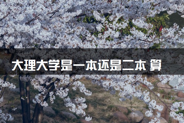 大理大学是一本还是二本 算好大学吗