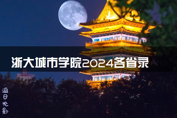 浙大城市学院2024各省录取分数线及最低位次是多少