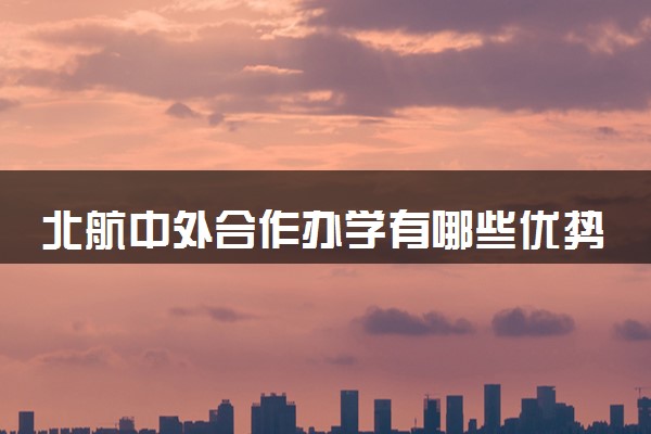 北航中外合作办学有哪些优势 有必要读吗