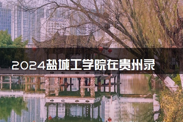 2024盐城工学院在贵州录取分数线 各专业分数及位次