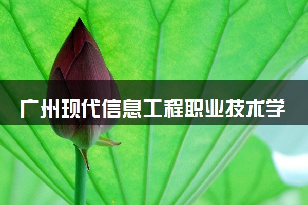 广州现代信息工程职业技术学院电子商务专业怎么样 录取分数线多少