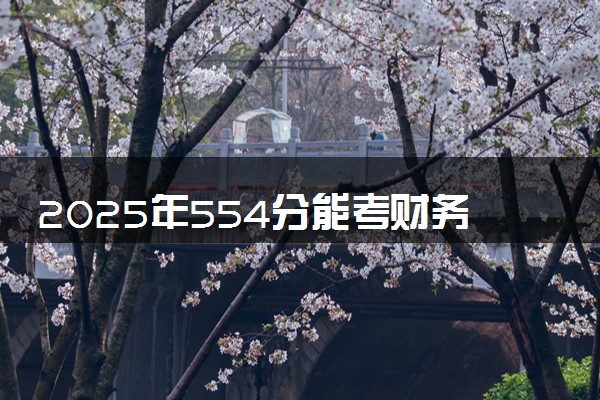 2025年554分能考财务管理专业吗 554分财务管理专业大学推荐