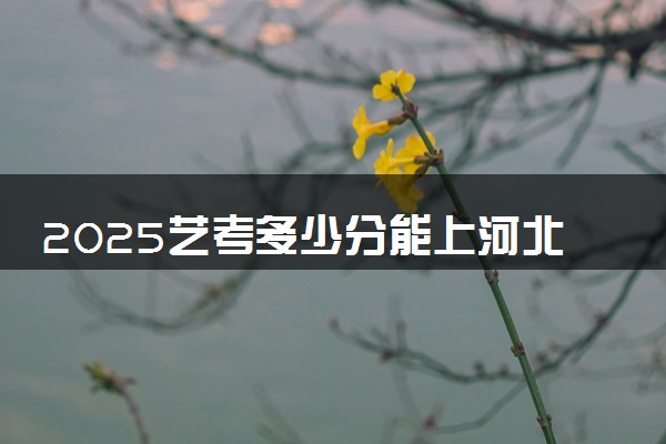2025艺考多少分能上河北轨道运输职业技术学院 最低分数线是多少