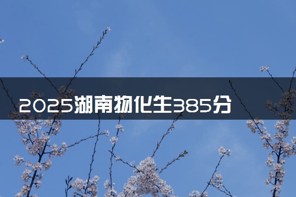 2025湖南物化生385分左右能上什么大学 可以报考的院校名单