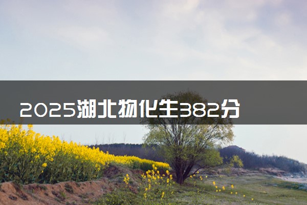 2025湖北物化生382分左右能上什么大学 可以报考的院校名单
