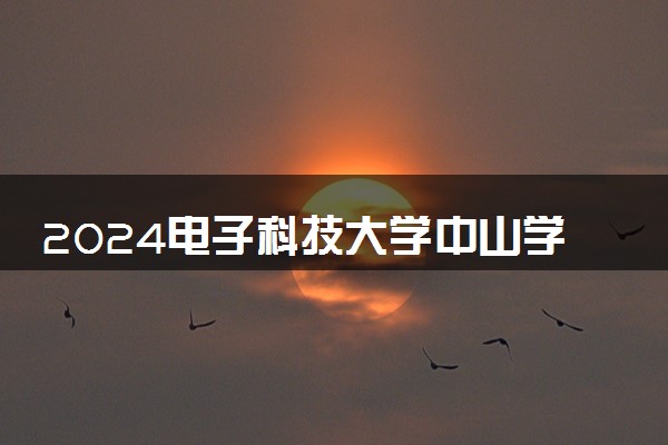 2024电子科技大学中山学院各省录取分数线是多少 最低分及位次
