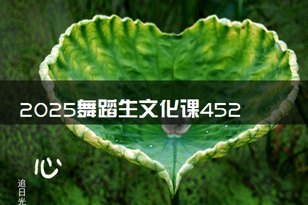 2025舞蹈生文化课452分能上湖北经济学院吗