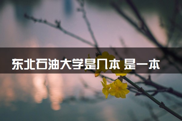 东北石油大学是几本 是一本还是二本大学