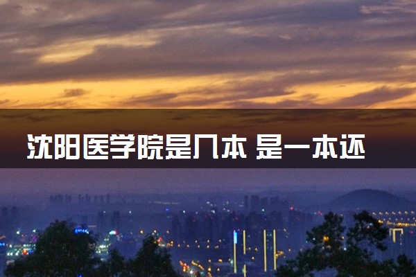 沈阳医学院是几本 是一本还是二本大学