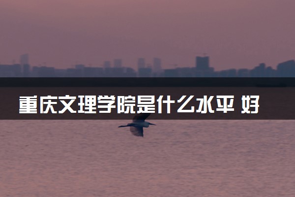 重庆文理学院是什么水平 好不好考
