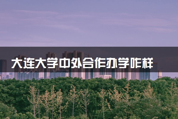 大连大学中外合作办学咋样 必须出国吗