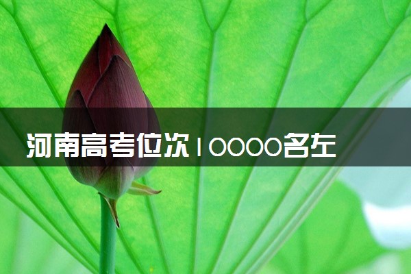 河南高考位次10000名左右报什么大学好（2025年参考）