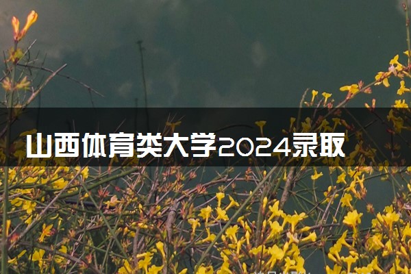 山西体育类大学2024录取分数线是多少 什么学校好