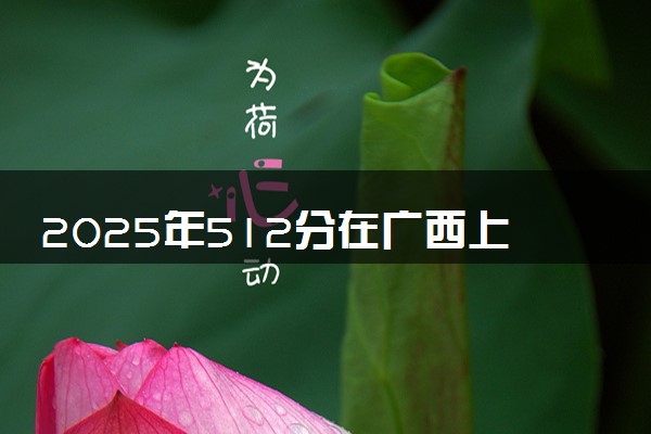 2025年512分在广西上什么大学好 近三年录取分数线是多少