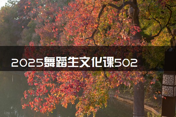 2025舞蹈生文化课502分能上三明学院吗