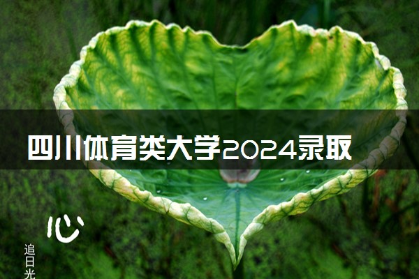 四川体育类大学2024录取分数线是多少 什么学校好