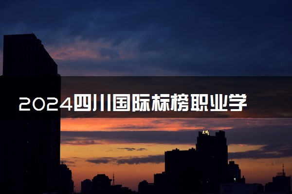 2024四川国际标榜职业学院在浙江录取分数线 各专业分数及位次