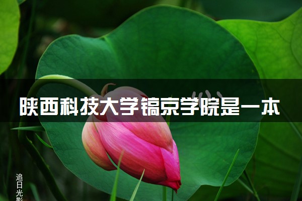 陕西科技大学镐京学院是一本还是二本 算好大学吗