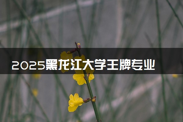2025黑龙江大学王牌专业有哪些 最好的专业是什么