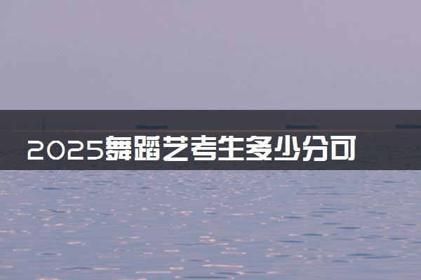 2025舞蹈艺考生多少分可以报上海政法学院
