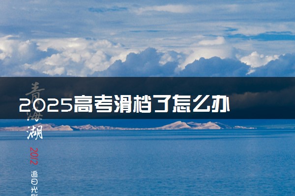 2025高考滑档了怎么办 还能补救吗