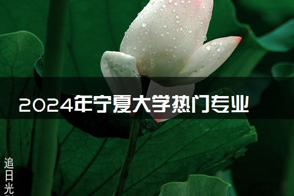 2024年宁夏大学热门专业全国排名 有哪些专业比较好