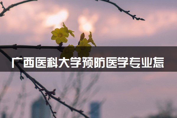 广西医科大学预防医学专业怎么样 录取分数线多少