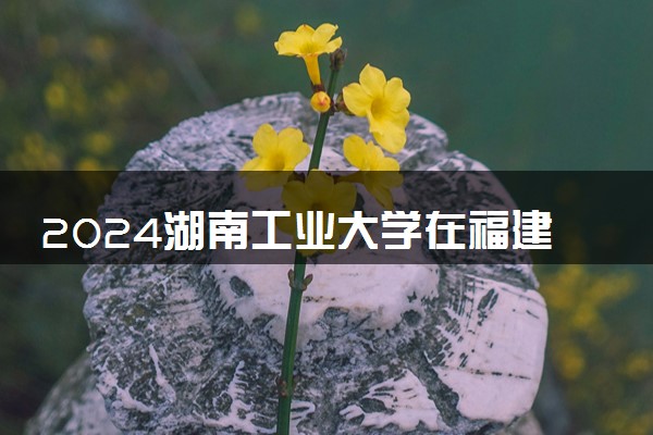 2024湖南工业大学在福建录取分数线 各专业分数及位次