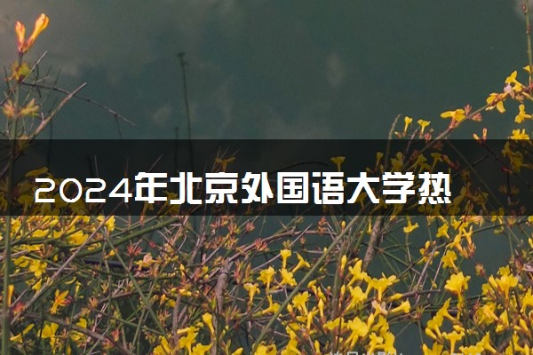 2024年北京外国语大学热门专业全国排名 有哪些专业比较好