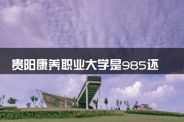 贵阳康养职业大学是985还是211 含金量怎么样