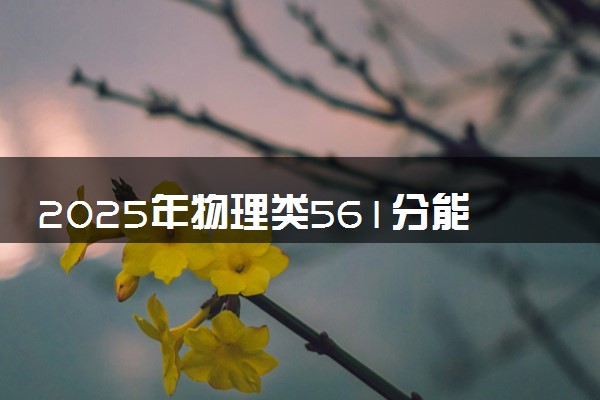 2025年物理类561分能报什么大学 可报院校大盘点