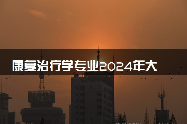 康复治疗学专业2024年大学排名 最好的大学排行榜